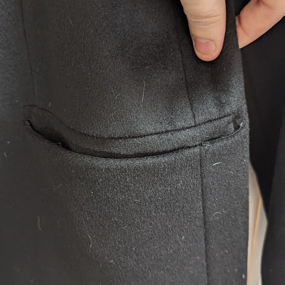 EUC Vintage Mango Premium Black Relaxed Fit Blazer - Sz L - Picture 4 of 9